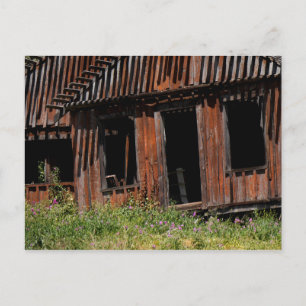 Verlaten huis briefkaart