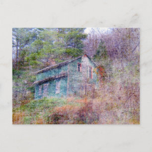 Verlaten huis briefkaart