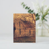 Verlaten huis briefkaart (Staand voorkant)