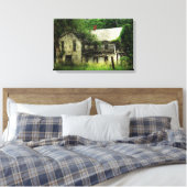 Verlaten huis canvas afdruk (Insitu (Slaapkamer))
