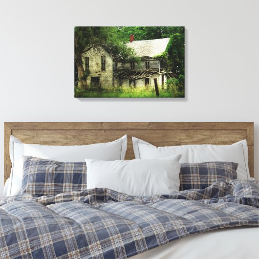 Verlaten huis canvas afdruk (Insitu (Slaapkamer))
