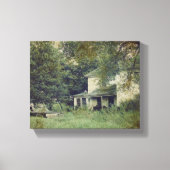 Verlaten Huis en auto Canvas Afdruk (Voorkant)