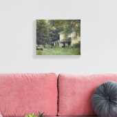 Verlaten Huis en auto Canvas Afdruk (Insitu (Woonkamer))
