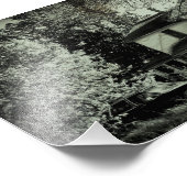 Verlaten Huis en auto Foto Afdruk (Hoek)