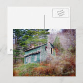 Verlaten Huis en Truck Digital Art Briefkaart (Voorkant / Achterkant)