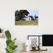 Verlaten huis in het land poster (Thuiskantoor)