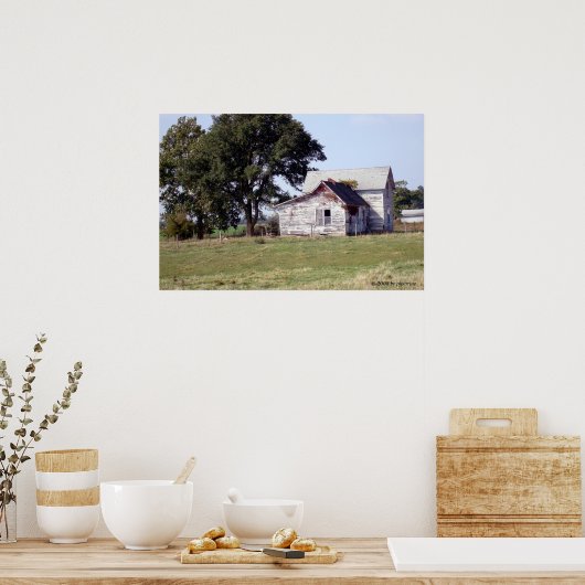 Verlaten huis in het land poster (Keuken)