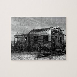 Verlaten huis in Kelso Californië Legpuzzel