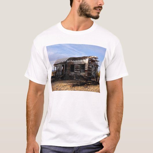 Verlaten huis in Kelso Californië T-shirt (Voorkant)