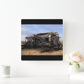 Verlaten huis in Kelso Californië Vierkante Klok (Huis)