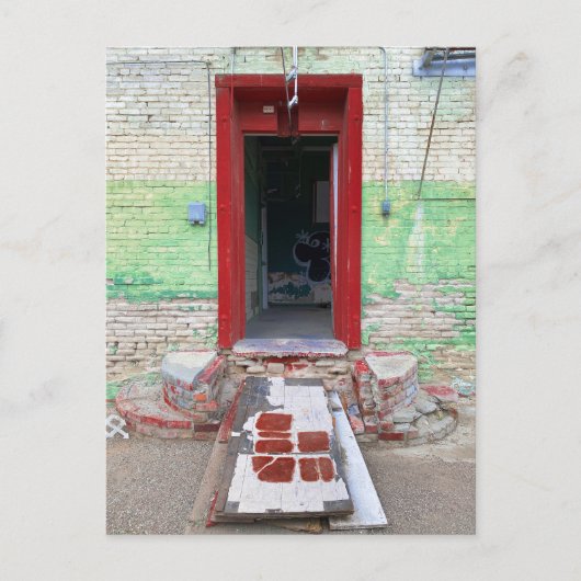 Verlaten huis in Maricopa Californië Briefkaart (Voorkant)