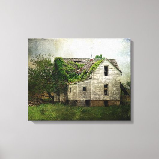 Verlaten huis in Missouri Canvas Afdruk (Voorkant)