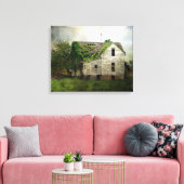 Verlaten huis in Missouri Canvas Afdruk (Insitu (Woonkamer))