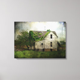Verlaten huis in Missouri Canvas Afdruk