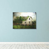 Verlaten huis in Missouri Canvas Afdruk (Insitu (Houten vloer))