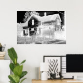 Verlaten huis - negatief poster (Thuiskantoor)