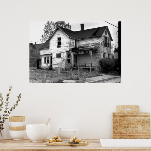 Verlaten huis poster (Keuken)