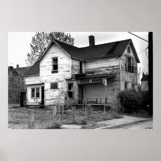 Verlaten huis poster (Voorkant)