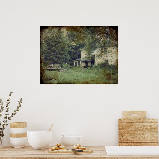 Verlaten huis poster (Keuken)