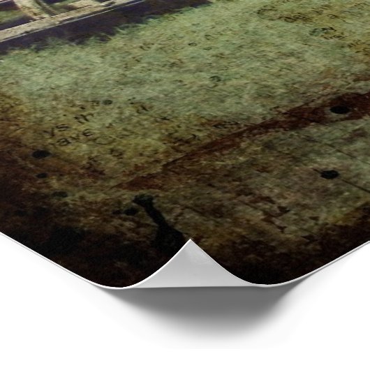 Verlaten huis poster (Hoek)