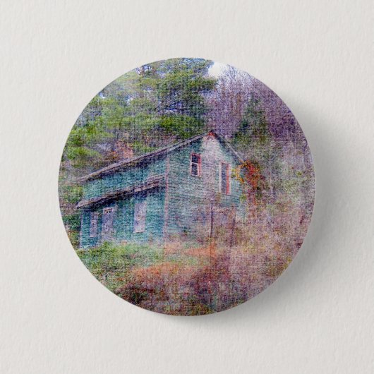 Verlaten huis ronde button 5,7 cm (Voorkant)