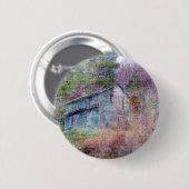 Verlaten huis ronde button 5,7 cm (Voorkant /achterkant)
