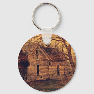 Verlaten huis sleutelhanger