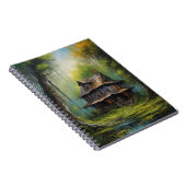 Verlaten huis te midden van de moerassige stilte notitieboek (Rechterzijde)