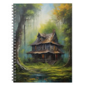 Verlaten huis te midden van de moerassige stilte notitieboek (Voorkant)