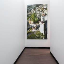 Verlaten huizen voor Abstracte kunst van Kayakoy Canvas Afdruk