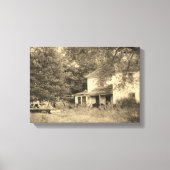 Verlaten Iowa House Canvas Afdruk (Voorkant)
