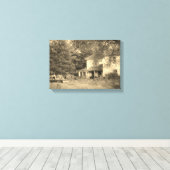 Verlaten Iowa House Canvas Afdruk (Insitu (Houten vloer))