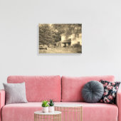 Verlaten Iowa House Canvas Afdruk (Insitu (Woonkamer))