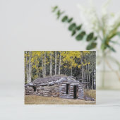 Verlaten jagers cabine British Columbia Briefkaart (Staand voorkant)