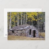 Verlaten jagers cabine British Columbia Briefkaart (Voorkant / Achterkant)