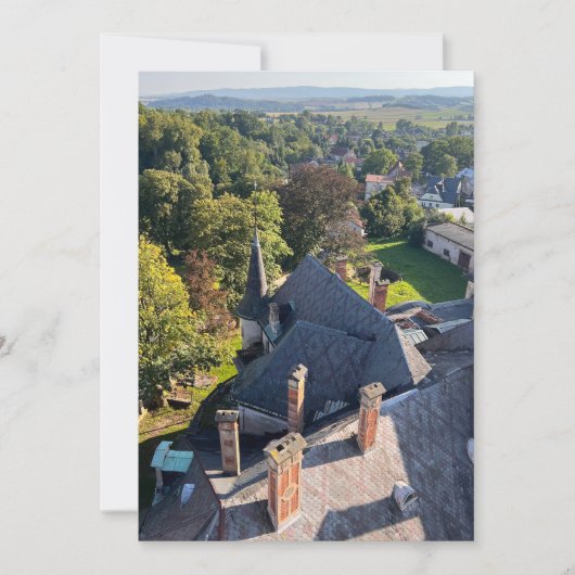 Verlaten Kasteel Feestdagenkaart (Voorkant)
