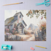 Verlaten Kerk 7 Weefselpapier Tissuepapier (Craft)