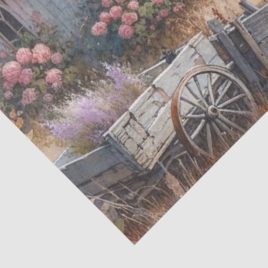 Verlaten Kerk 7 Weefselpapier Tissuepapier (Detail)