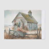 Verlaten Kerk 8 Weefselpapier Tissuepapier (Voorkant)