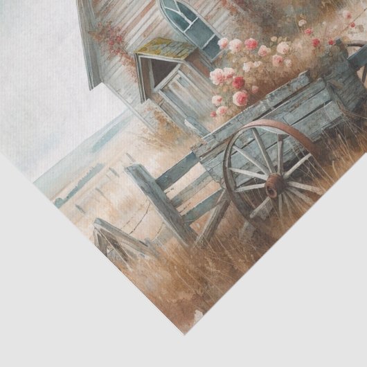 Verlaten Kerk 8 Weefselpapier Tissuepapier (Detail)