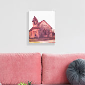 Verlaten kerk canvas afdruk (Insitu (Woonkamer))