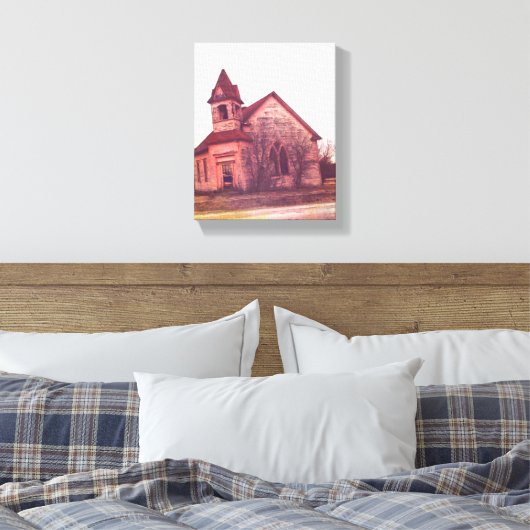 Verlaten kerk canvas afdruk (Insitu (Slaapkamer))