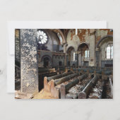 Verlaten kerk feestdagenkaart (Voorkant)