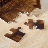 Verlaten kerk in Sepia Legpuzzel (Zijkant)