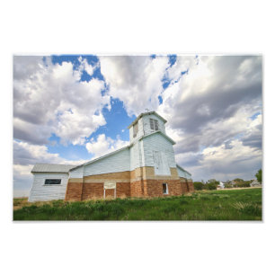 Verlaten Kerk Saskatchewan Foto Afdruk