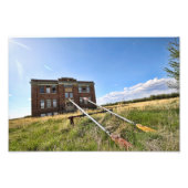 Verlaten Kerk Saskatchewan Foto Afdruk (Voorkant)
