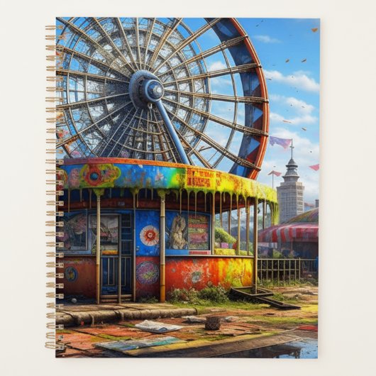 Verlaten kermisreusrad Ai kunst Planner (Voorkant)