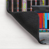 Verlaten kleurrijke gebouw AI kunst Muismat (Hoek)