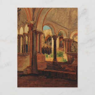 Verlaten kloosterterrein briefkaart