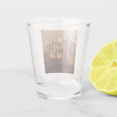 Verlaten kloosterterrein shot glas (Achterkant)